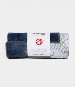 Manduka eQua Hold Skidless Yoga Handdoek - Hand Dye - Midnight