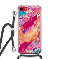 Pastel Echoes: iPhone SE 2020 Transparant Hoesje met koord