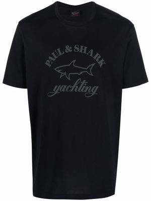 Paul & Shark t-shirt à logo imprimé - Bleu