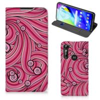 Motorola Moto G8 Power | Bookcase | Swirl Pink Motorola Moto G8 Power | Bookcase | Swirl Pink