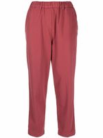 Alysi pantalon de tailleur droit en coton - Rouge