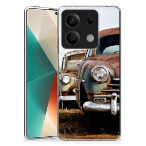 Xiaomi Redmi Note 13 5G Siliconen Hoesje met foto Vintage Auto