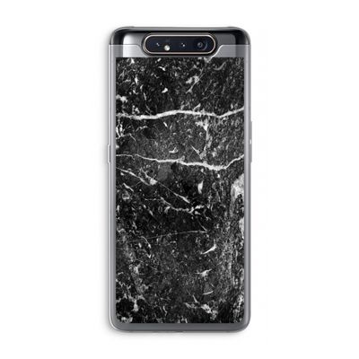 Zwart marmer: Samsung Galaxy A80 Transparant Hoesje