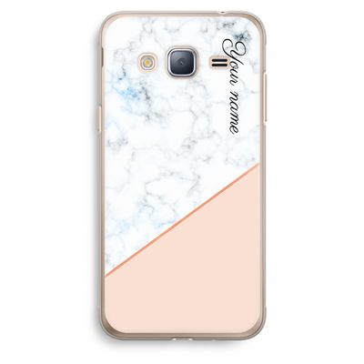 Marmer in stijl: Samsung Galaxy J3 (2016) Transparant Hoesje