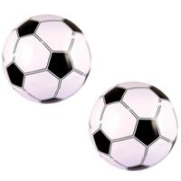 Voetbal/strandbal opblaasbaar - 5x stuks - 41 cm - buiten/strand speelgoed Voetbal/strandbal opblaasbaar - 5x stuks - 41 cm - buiten/strand speelgoed