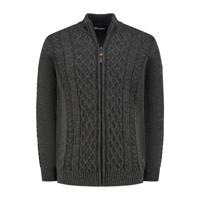 Travelin&apos; Men - mock neck - Donker antraciet - Maat M