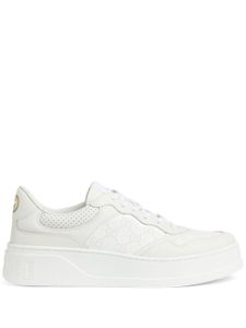 Gucci baskets GG Supreme 55 mm en cuir - Blanc