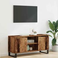 TV-kast Oud Hout 104 x 35 x 50 cm Bewerkt hout