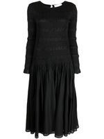 Merlette robe mi-longue Syden - Noir - thumbnail