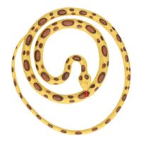 Mega rubberen dieren Python 137 cm   - - thumbnail