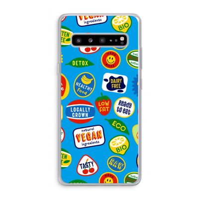 Fruitsticker: Samsung Galaxy S10 5G Transparant Hoesje