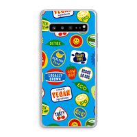 Fruitsticker: Samsung Galaxy S10 5G Transparant Hoesje