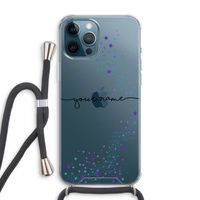 Sterren: iPhone 12 Pro Max Transparant Hoesje met koord