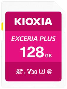 Kioxia EXCERIA PLUS SDXC-kaart 128 GB UHS-I, v30 Video Speed Class