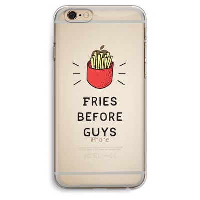 Fries before guys: iPhone 6 Plus / 6S Plus Transparant Hoesje