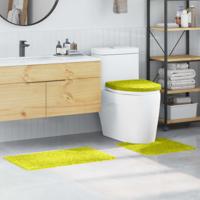VidaXL Antislip badmat set 3 pcs groen pp