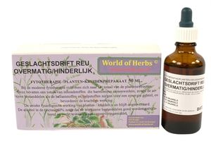 World of herbs fytotherapie overmatige geslachtsdrift reu 50 ml