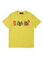 DSQUARED2 KIDS t-shirt en coton à logo imprimé - Jaune