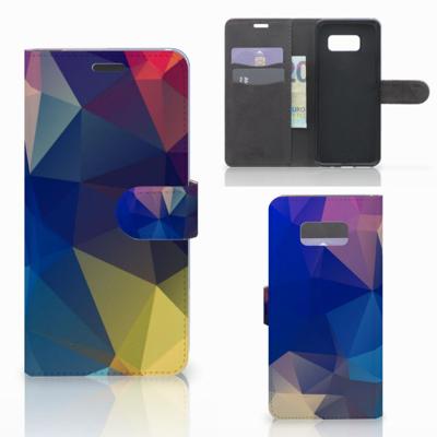Samsung Galaxy S8 Plus | Book Case | Polygon Dark | Portemonnee hoesje