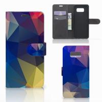 Samsung Galaxy S8 Plus | Book Case | Polygon Dark | Portemonnee hoesje