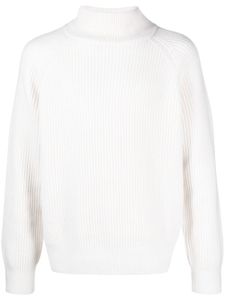 Le Kasha pull en cachemire à design nervuré - Blanc