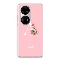 Pink Bouquet: Huawei P50 Pro Transparant Hoesje Pink Bouquet: Huawei P50 Pro Transparant Hoesje