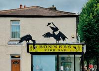 Kunstdruk Banksy - Pelikane Fish and Chips 70x50cm