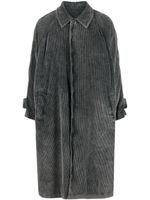 Uma Wang trench en velours côtelé - Gris