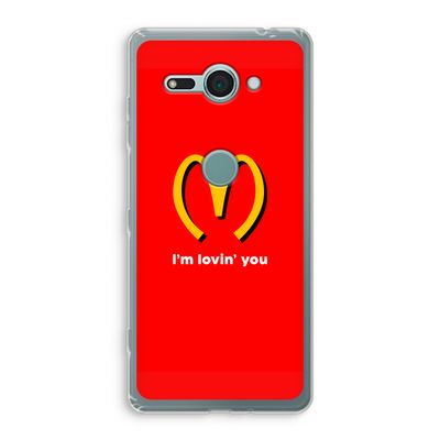 I'm lovin' you: Sony Xperia XZ2 Compact Transparant Hoesje