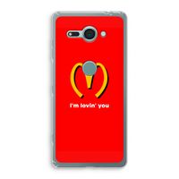 I'm lovin' you: Sony Xperia XZ2 Compact Transparant Hoesje