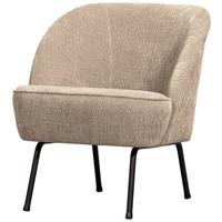 BePureHome fauteuil Vogue 3D - Chenille - Zand - 83x50x57 cm