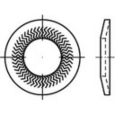 Grendelschijven 12 mm 24.25 mm RVS A4 1000 stuk(s) Alstertaler Schrauben & Präzisionsteile 1069895