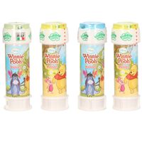 24x Winnie de Poeh bellenblaas flesjes met bal spelletje in dop 60 ml voor kinderen - thumbnail