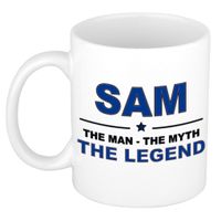 Sam The man, The myth the legend cadeau koffie mok / thee beker 300 ml - thumbnail