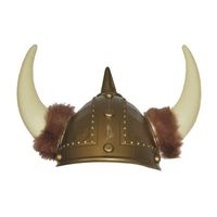 Stoere viking verkleed helm de luxe - thumbnail