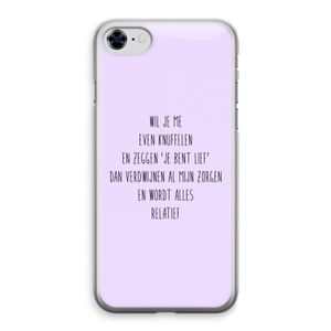 Relatief: iPhone 8 Transparant Hoesje