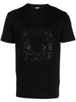 Versace t-shirt à ornements Cartouche - Noir - thumbnail