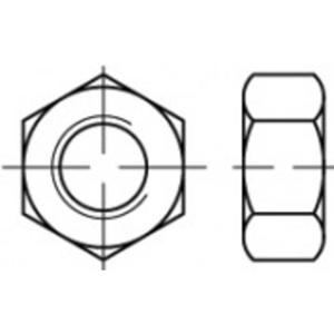 TOOLCRAFT TO-5443833 Zeskantmoeren 50 mm 83934 Staal 100 stuk(s)