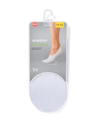 HEMA Dames sneakersokken met bamboe - 2 paar wit (wit)