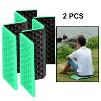 2 PC's Portable Folding cellulaire mobiele telefoons Massage kussen buitenshuis vochtige bewijs picknick zetel matten EVA Pad(Light Green)