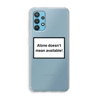 Alone: Samsung Galaxy A32 4G Transparant Hoesje