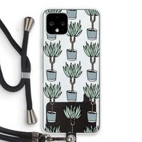 Boompje: Pixel 4 Transparant Hoesje met koord