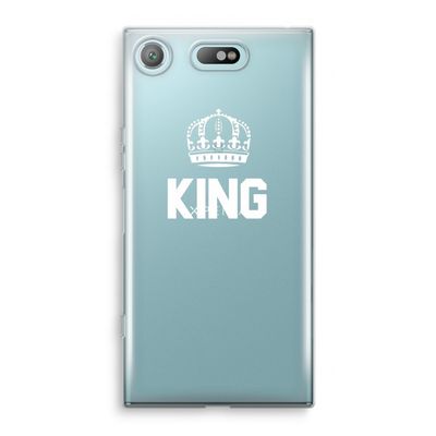 King zwart: Sony Xperia XZ1 Compact Transparant Hoesje