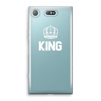 King zwart: Sony Xperia XZ1 Compact Transparant Hoesje