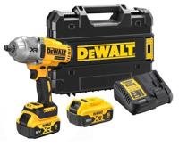 Ty Dewalt dcf900p2t-qw | 18v xr brushless 1/2" heavy du slagmoersleutel frictiering | met 2x 5.0ah accu en lader | in tstak koffer dcf900p2t-qw