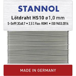 Stannol HS10 Soldeertin, loodvrij Loodvrij Sn99,3Cu0,7 ROM1 30 g 1 mm