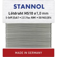 Stannol HS10 Soldeertin, loodvrij Loodvrij Sn99,3Cu0,7 ROM1 30 g 1 mm - thumbnail