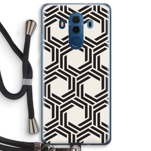 Geometrisch patroon: Huawei Mate 10 Pro Transparant Hoesje met koord