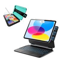 iPad 11" (A18) 2026 Bundle Rebound Magnetic Keyboard Case & Paper-Feel Screen Protectors - US Layout-Black - thumbnail