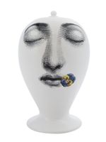 Fornasetti face print vase - Blanc - thumbnail